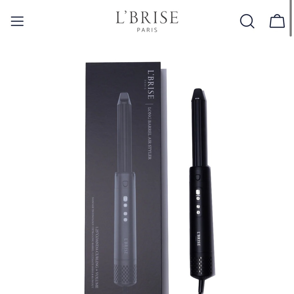L’Brise Black Corded Long Barrel Hair Air Styler